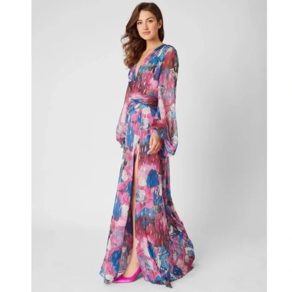 ADRIENNE LANDAU
Women's High-Slit Deep-V-Neck Gown Size - 16 - Picture 5 of 12